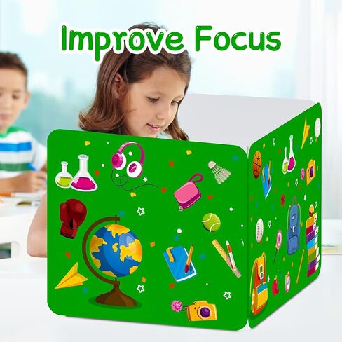 دروع الخصوصية لمكاتب الطلاب - 24 حزمة، مجلدات الخصوصية الملونة للفصول الدراسية للطلاب، ولوحات الخصوصية للاختبار وفواصل المكاتب (16 بوصة عرض × 12 بوصة ارتفاع × 13 بوصة عمق) in Kuwait