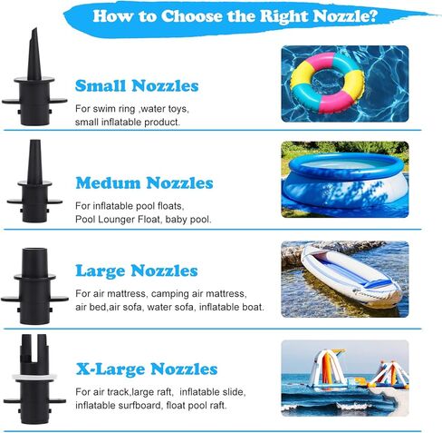 مضخة مسار تعثر الهواء الكهربائية، مضخة هواء لحصيرة الجمباز، حصيرة قابلة للنفخ مع 4 فوهات، مضخة سرير هوائي للمرتبة الهوائية للسباحة، لعبة حمام السباحة، قارب الطوافة، مضخة هواء كهربائية سريعة باللون الأسود in Kuwait