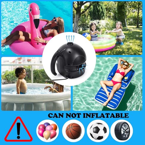 مضخة مسار تعثر الهواء الكهربائية، مضخة هواء لحصيرة الجمباز، حصيرة قابلة للنفخ مع 4 فوهات، مضخة سرير هوائي للمرتبة الهوائية للسباحة، لعبة حمام السباحة، قارب الطوافة، مضخة هواء كهربائية سريعة باللون الأسود in Kuwait