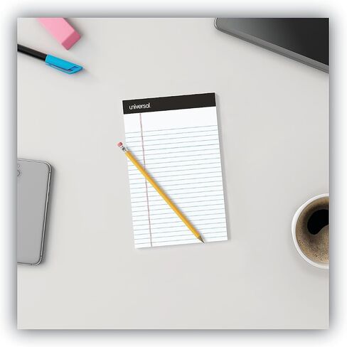 وسادات كتابة مسطرة ممتازة من Universal 56300، بيضاء، 5 × 8، قاعدة ضيقة، 50 ورقة، 6 وسادات in Kuwait