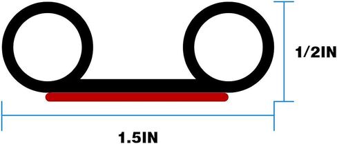 MYFAMIREA 24.5Ft Adhesive Tailgate Seal fits Pickups, Truck, Auto Car, Keep Kit Dust, Dirt and Moisture Out of Covered Truck Bed in Saudi Arabia