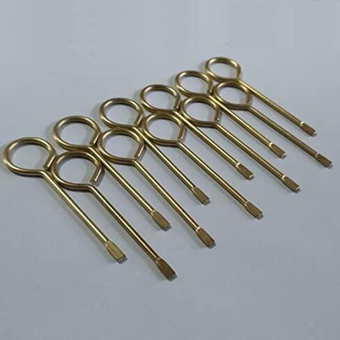 مفتاح الطوارئ لباب الحمام الداخلي لغرفة النوم، دبوس مفتاح لقفل باب الخصوصية الداخلي المتوافق - 8 عبوات in Kuwait