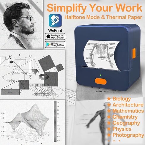 Label Maker Machine with Tape, Label Printer for Small Business with Auto Scan, Portable Bluetooth Thermal Printer for Barcode, Shipping, Office, Home, 40 * 30 * 300 Labels in Saudi Arabia