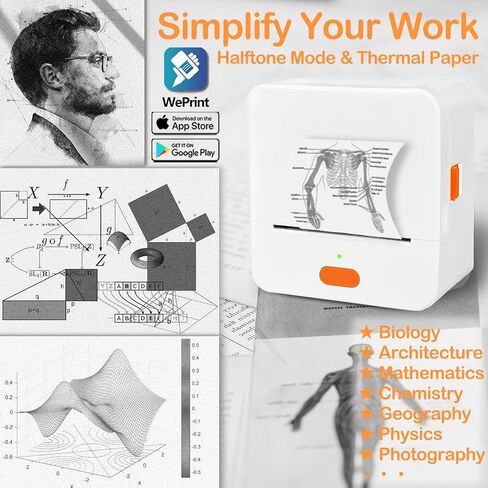 Label Maker Machine with Tape, Label Printer for Small Business with Auto Scan, Portable Bluetooth Thermal Printer for Barcode, Shipping, Office, Home, 40 * 30 * 300 Labels in Saudi Arabia