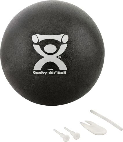 CanDo Cushy-Air Hand Ball for Rehabilitation, Exercises, Hand Therapy, Occupational Therapy, Hand Strengthening, Improve Motor Skills, Stress Relief, Yellow, 10" (25cm) in Saudi Arabia