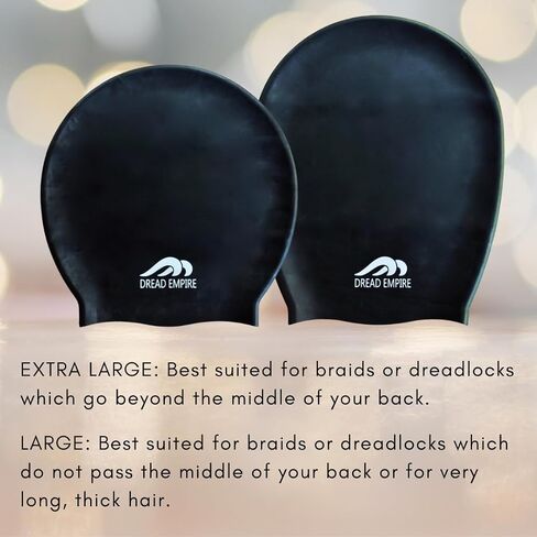 Large Long Hair Swim Cap | Perfect for Dreadlocks, Braids, Weaves, afros & Very Long Thick Hair | Unique Design with Soft Durable Silicone That Keeps Hair Dry in Saudi Arabia