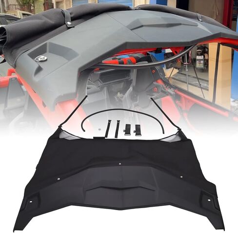 ELITEWILL Maverick X3 Bimini Roof UTV سطح ناعم مع واقي من الشمس 2 مقاعد مناسب لـ 2017-2023 Can-Am Maverick X3 يستبدل OEM #715002901 in Kuwait