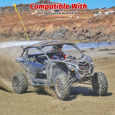 ELITEWILL Maverick X3 Bimini Roof UTV سطح ناعم مع واقي من الشمس 2 مقاعد مناسب لـ 2017-2023 Can-Am Maverick X3 يستبدل OEM #715002901 in Kuwait