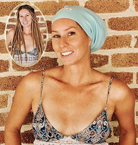 Large Long Hair Swim Cap | Perfect for Dreadlocks, Braids, Weaves, afros & Very Long Thick Hair | Unique Design with Soft Durable Silicone That Keeps Hair Dry in Saudi Arabia