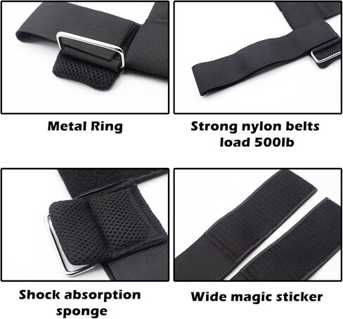 مرفق دمبل للقدم، أشرطة أوزان للكاحل قابلة للتعديل، أشرطة للكاحل لرفع الأثقال لوصلات تجعيد الساق وتمارين الغلوت للنساء والرجال in Kuwait