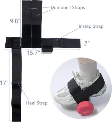 مرفق دمبل للقدم، أشرطة أوزان للكاحل قابلة للتعديل، أشرطة للكاحل لرفع الأثقال لوصلات تجعيد الساق وتمارين الغلوت للنساء والرجال in Kuwait
