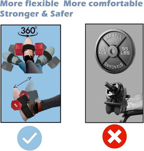 مرفق دمبل للقدم، أشرطة أوزان للكاحل قابلة للتعديل، أشرطة للكاحل لرفع الأثقال لوصلات تجعيد الساق وتمارين الغلوت للنساء والرجال in Kuwait