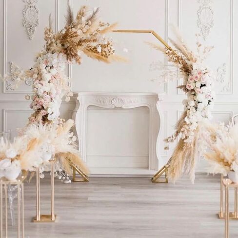 Dried Pampas Grass Decor, Pampas Grass Bunny Tails Dry Flower Reed Grass 80PCS , Pampas Grass Flowers Decoration for Wedding Boho Home, Office, Living Room, Bedroom Farmhouse Party.( Brown White ) in Saudi Arabia