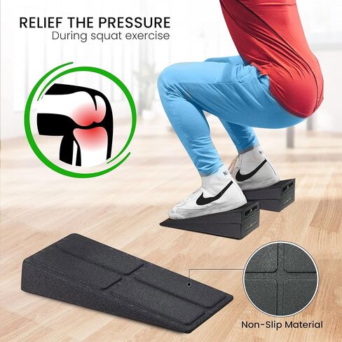 | Slant Board Calf Stretcher and Squat Wedge,squat stand, Weight Machines, stretching equipment, calf stretcher slant board, deadlift platform-Perfect for Home Gym! in Saudi Arabia