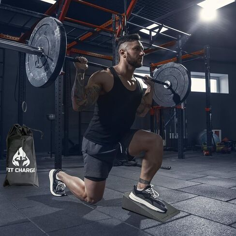 | Slant Board Calf Stretcher and Squat Wedge,squat stand, Weight Machines, stretching equipment, calf stretcher slant board, deadlift platform-Perfect for Home Gym! in Saudi Arabia