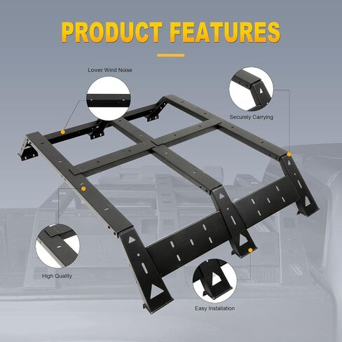 OCPTY Truck Bed Rack for Toyota Tacoma 2005 2006 2007 2008 2009-2021 Pickup Truck Ladder Rack Overland Bed Rack in Saudi Arabia