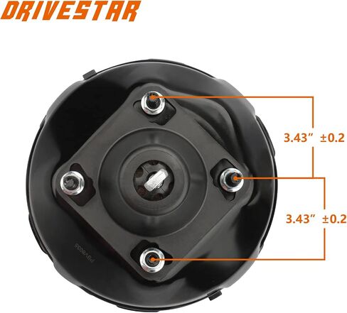 DRIVESTAR 54-71243 معزز فرامل التفريغ بدون أسطوانة رئيسية، من أجل Chevy Malibu/El Camino/Monte Carlo، من أجل Oldsmobile Cutlass Cruiser/Cutlass Calais، من أجل Pontiac Bonneville/Grand Prix، من أجل Regal in Saudi Arabia
