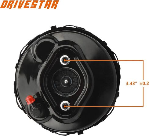 DRIVESTAR 54-71243 معزز فرامل التفريغ بدون أسطوانة رئيسية، من أجل Chevy Malibu/El Camino/Monte Carlo، من أجل Oldsmobile Cutlass Cruiser/Cutlass Calais، من أجل Pontiac Bonneville/Grand Prix، من أجل Regal in Saudi Arabia