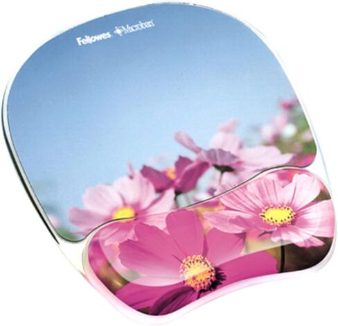 Fellowes Photo Gel Mouse Pad and Wrist Rest with Microban Protection, Sandy Beach (9179301), Blue, 9.25" x 7.88" in Saudi Arabia
