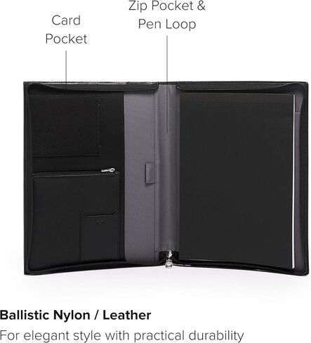 TUMI - Alpha Zip-Around Letter Pad Journal Notebook for Men - Black [Unknown Binding] in Saudi Arabia