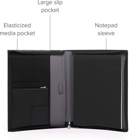 TUMI - Alpha Zip-Around Letter Pad Journal Notebook for Men - Black [Unknown Binding] in Saudi Arabia