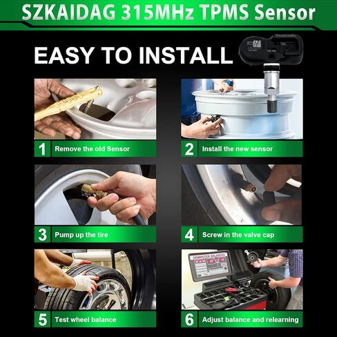 استبدال 4260706011 مستشعر TPMS مستشعر نظام مراقبة ضغط الإطارات 315 ميجاهرتز مناسب لـ: -Toyota Highlander Tacoma Camry Tundra 4Runner لـ: -Lexus ES350 GS350 IS250 LX470 RX350 in Saudi Arabia
