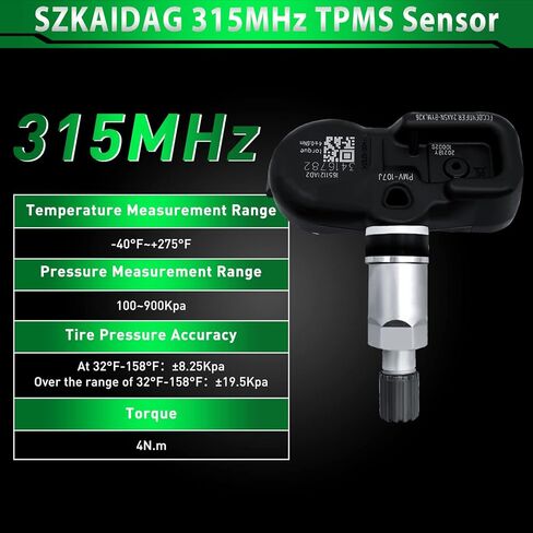 استبدال 4260706011 مستشعر TPMS مستشعر نظام مراقبة ضغط الإطارات 315 ميجاهرتز مناسب لـ: -Toyota Highlander Tacoma Camry Tundra 4Runner لـ: -Lexus ES350 GS350 IS250 LX470 RX350 in Saudi Arabia