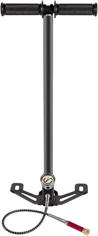 مضخة هواء VEVOR PCP، مضخة يدوية PCP ثلاثية المراحل، مضخة هواء عالية الضغط 4500 رطل لكل بوصة مربعة مع مقياس، مضخة مسدس هواء متعددة الأغراض، مضخة بندقية هواء PCP من الفولاذ المقاوم للصدأ لـ PCP، وبنادق هواء كرات الطلاء وخزانات HPA in Kuwait