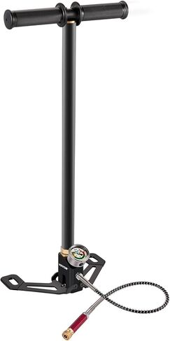 مضخة هواء VEVOR PCP، مضخة يدوية PCP ثلاثية المراحل، مضخة هواء عالية الضغط 4500 رطل لكل بوصة مربعة مع مقياس، مضخة مسدس هواء متعددة الأغراض، مضخة بندقية هواء PCP من الفولاذ المقاوم للصدأ لـ PCP، وبنادق هواء كرات الطلاء وخزانات HPA in Kuwait