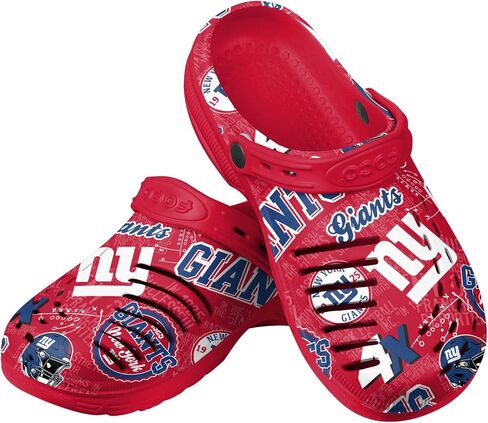 FOCO New York Giants NFL Mens Historic Print Clog with Strap in Saudi Arabia