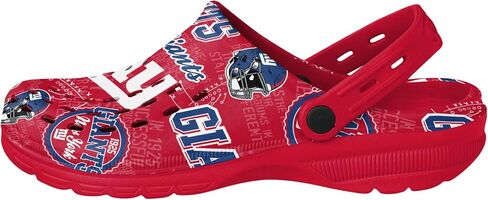 FOCO New York Giants NFL Mens Historic Print Clog with Strap in Saudi Arabia