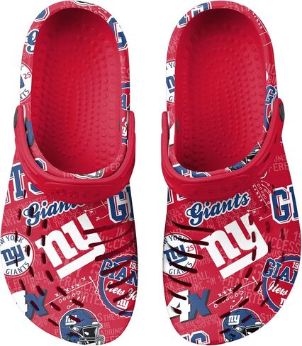 FOCO New York Giants NFL Mens Historic Print Clog with Strap in Saudi Arabia