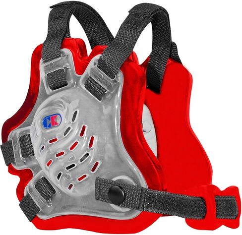 Cliff Keen F5 Tornado 4-Strap Stock Wrestling Head Gear - Trans/Scarlet/Black in Saudi Arabia