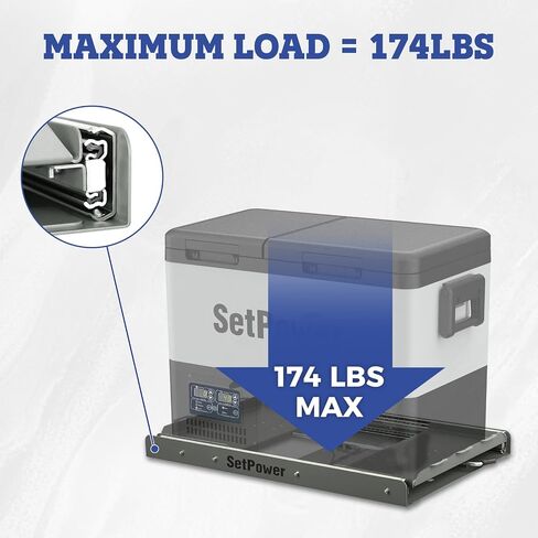 Setpower Slide Mount For RV45 Single Zone/Dual Zone Portable Refrigerator For Car, 12volt Refrigerator Slide Mount in Saudi Arabia