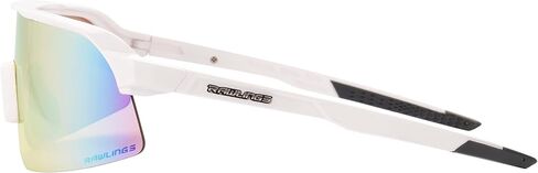 Rawlings Men's Rise Shield Sunglasses, Shiny White, 142 mm in Saudi Arabia