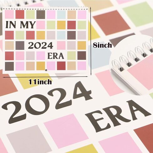 Eras Tour Calendar 2024, Eras Tour Calendar, Music Posters Album Cover Poster Calendar 2024 for Fans Gift Music Lover, Wall Art Calendar for Jan. 2024 - Dec. 2024, 11" x 8.8" in Saudi Arabia