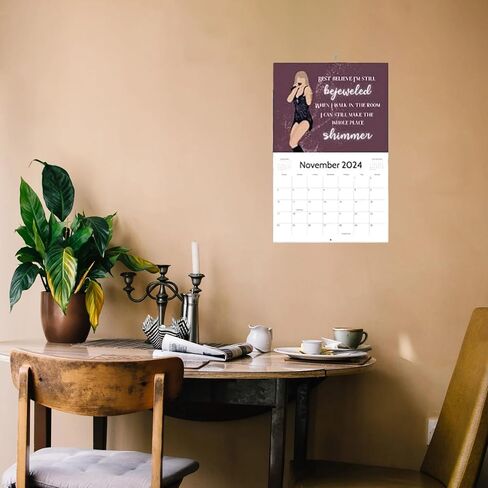 Eras Tour Calendar 2024, Eras Tour Calendar, Music Posters Album Cover Poster Calendar 2024 for Fans Gift Music Lover, Wall Art Calendar for Jan. 2024 - Dec. 2024, 11" x 8.8" in Saudi Arabia