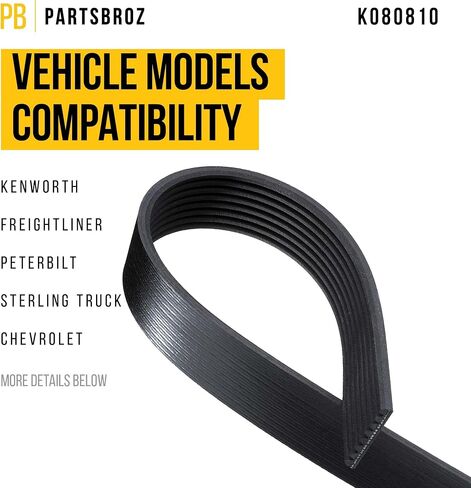 K040420 Micro-V Serpentine Drive Belt - Compatible with Gates Continental Bando ACDelco Masterpro Goodyear - Replaces 141-1453, 146-041070, 14-0678-6, K4204, JK4-426, 4K420, 205059, 420K4, 4PVK1065 in Kuwait