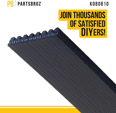 K040420 Micro-V Serpentine Drive Belt - Compatible with Gates Continental Bando ACDelco Masterpro Goodyear - Replaces 141-1453, 146-041070, 14-0678-6, K4204, JK4-426, 4K420, 205059, 420K4, 4PVK1065 in Kuwait