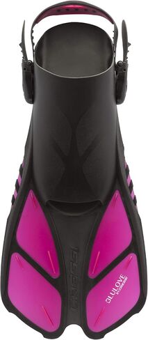 Cressi Adult Snorkeling Full-Face Snorkel Mask & Adjustable Fins Kit - Wide Clear View, Anti-Fog System - Easy Breathing - Short Fins - Ideal for Traveling - Duke & Bonete: designed in Italy in Saudi Arabia