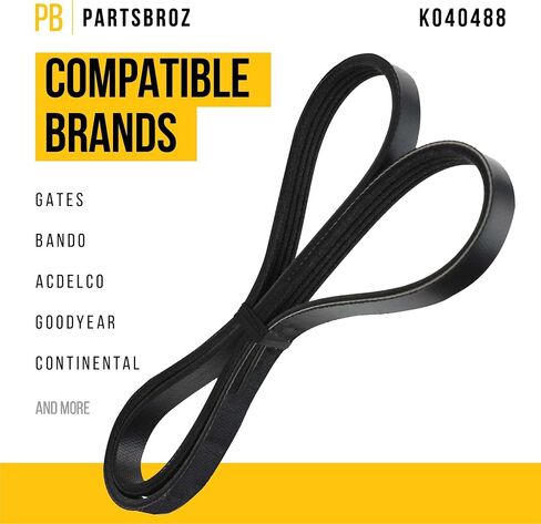 حزام محرك سيربنتين K040420 Micro-V - متوافق مع Gates Continental Bando ACDelco Masterpro Goodyear - يستبدل 141-1453، 146-041070، 14-0678-6، K4204، JK4-426، 4K420، 205059، 420K4، 4PVK1065 in Saudi Arabia
