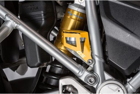 For BMW R1200GS LC R1250GS Adventure Motorcycle Accessories Rear Brake Fluid Pump Reservoir Guard Cover Protect R 1200 1250 GS ADV R1200 R1250 HP R1200GSA R1250GSA HP1250 (gold-GS) in Saudi Arabia