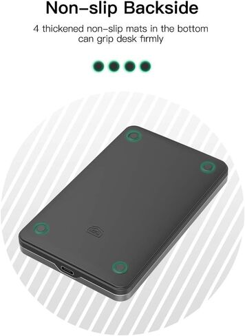 2.5 inch Hard Drive Enclosure - External Hard Drive Enclosure for 2.5" SATA SSD HDD Aluminum SATA to USB C Adapter SSD Enclosure USB 3.1 Gen 2 Support UASP SATA III in Kuwait