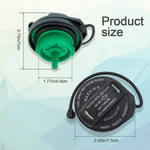 Gas Cap, Fuel Cap, Fuel Tank Cap Replacement OEM # 5C0201550T 5Q0201550L, Gas Cap Cover Car Accessories Compatible with VW Jetta GTI Golf Tiguanand Audi A4 A5 A8 S4 S5 S8 Q5 RS5 SQ5 in Saudi Arabia