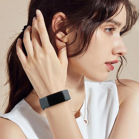 AK Sport Band Compatible with Fitbit Charge 6 Bands/Fitbit Charge 5 Bands Women Men, Classic Soft Replacement Straps Wristbands for Fitbit Charge 6/5 Advanced Fitness & Health Tracker in Saudi Arabia