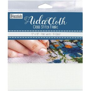 أساسيات من Leisure Arts Aida Cloth، 14 قطعة، 15 بوصة × 18 بوصة، نسيج الشوفان المتقاطع للتطريز، الغرز المتقاطعة، التطريز الآلي ونقطة الإبرة