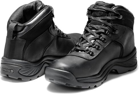 Timberland Men's Flume Mid Waterproof Hiking Boot, Black Full-Grain-New 2024, 7.5 Wide in Saudi Arabia