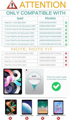 حافظة Vimorco iPad Air 11 بوصة، حافظة iPad Air 11 بوصة M2 على شكل زهرة وردية 2024، حافظة iPad Air الجيل الخامس/الرابع، حافظة iPad Air 10.9 بوصة، غطاء خلفي من جلد البولي يوريثان الناعم، رؤية متعددة الزوايا، فراشة زهرية in Kuwait