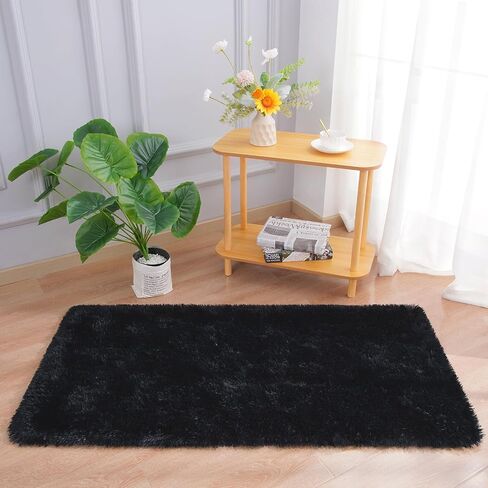 Chicrug Soft Runner Rug for Bedroom Living Room Plush Fluffy Rug 2x6 Feet, Shag Furry Runner Rug Carpet Non Shedding for Nursery Children Kids Girls Room Home Decorative, Brown in Saudi Arabia