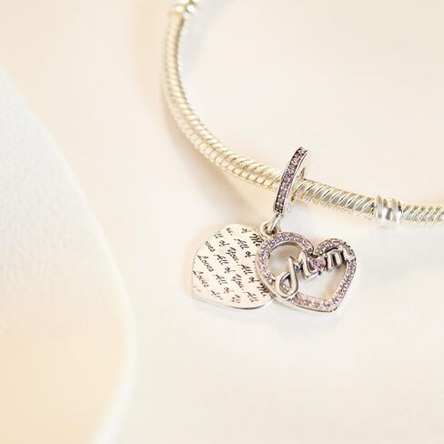 KEQ Me Charms for Pandora Bracelets S925 Silver Stocking Stuffers Gampad Controller YOGA Lucky Hamsa Hand Charm Beads Pendant Jewelry Christmas Gifts for Grandkids in Saudi Arabia